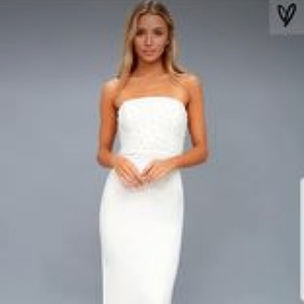 White LuLu white with pearl bodice